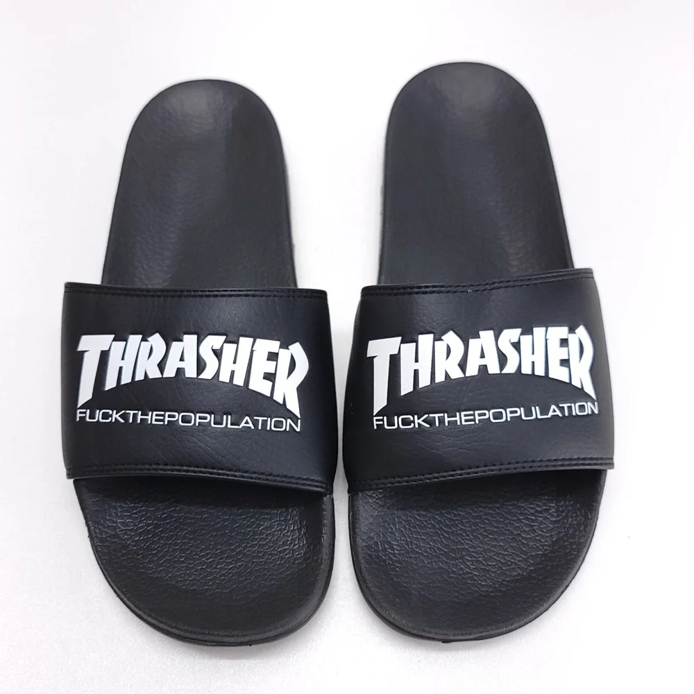 FTP X Thrasher‎ Slides Mens Size 9 Black RARE